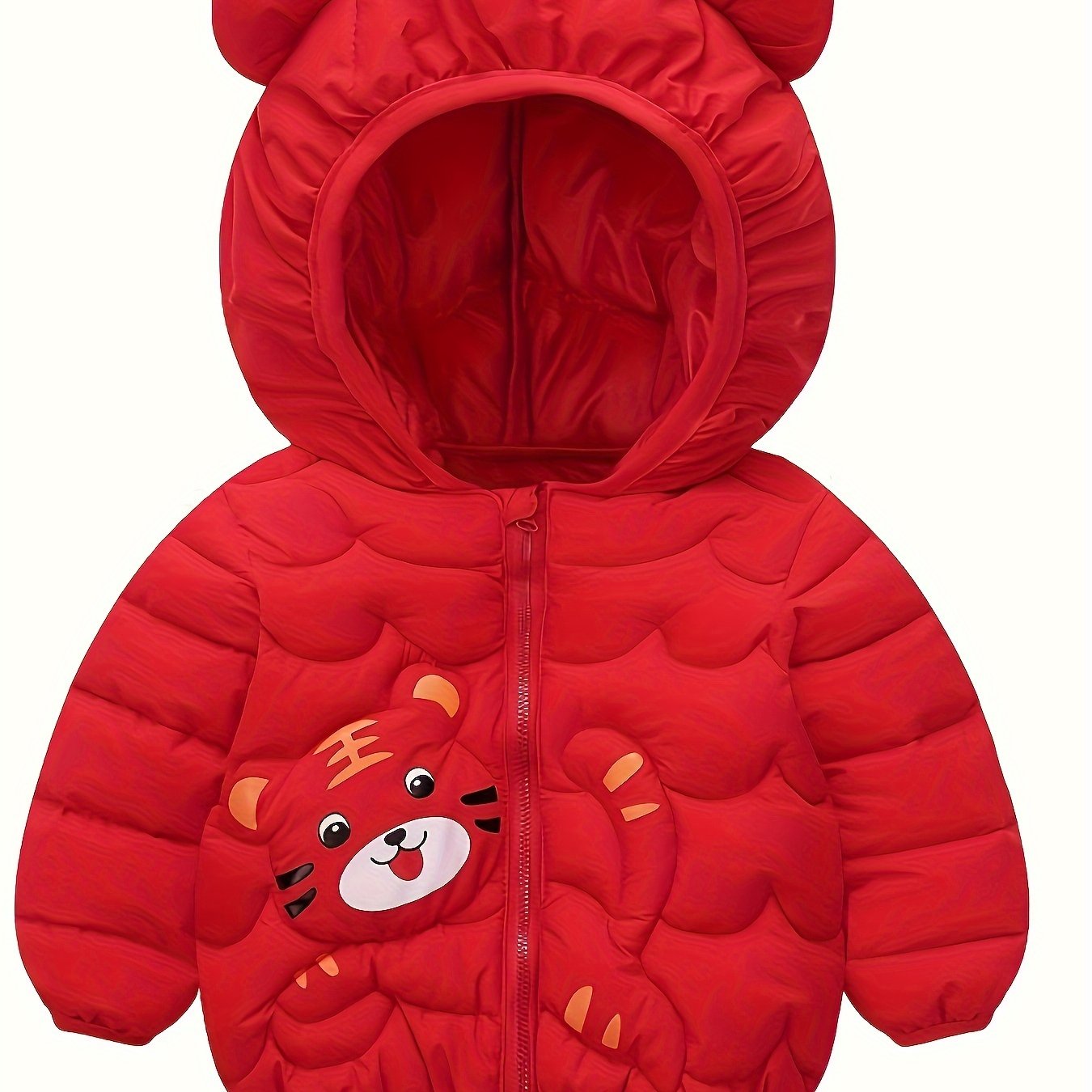 Winterjacke Kinder - Leicht Wattiert - Kapuze mit Öhrchen