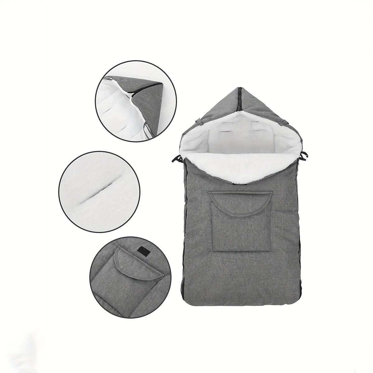 Fußsack Kinderwagen Winter - Dicke Anti-Tritt-Decke