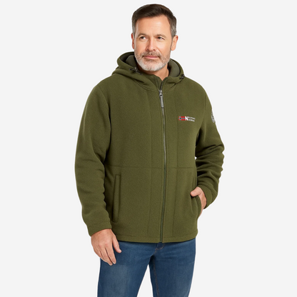 Fleecejacke Herren - Winddicht & Atmungsaktiv - Stehkragen