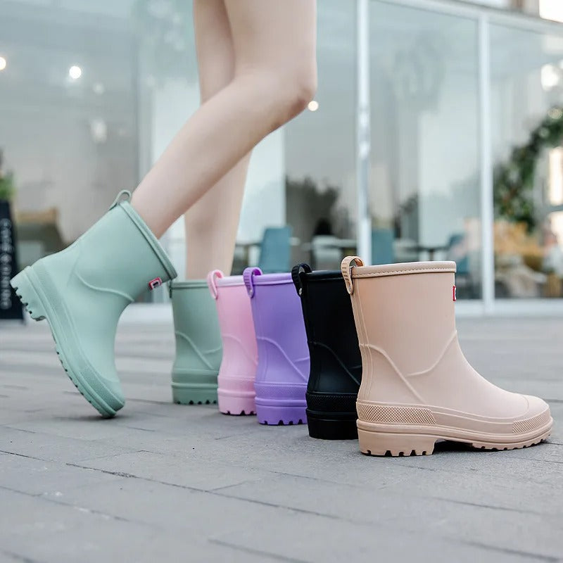 Gummistiefel Damen Halbschaft Wasserdicht & Rutschfest