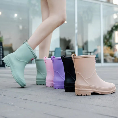 Gummistiefel Damen Halbschaft Wasserdicht & Rutschfest