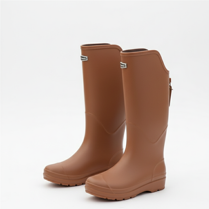 Regenstiefel Damen Kniehoch Wasserdicht & Rutschfest aus PVC