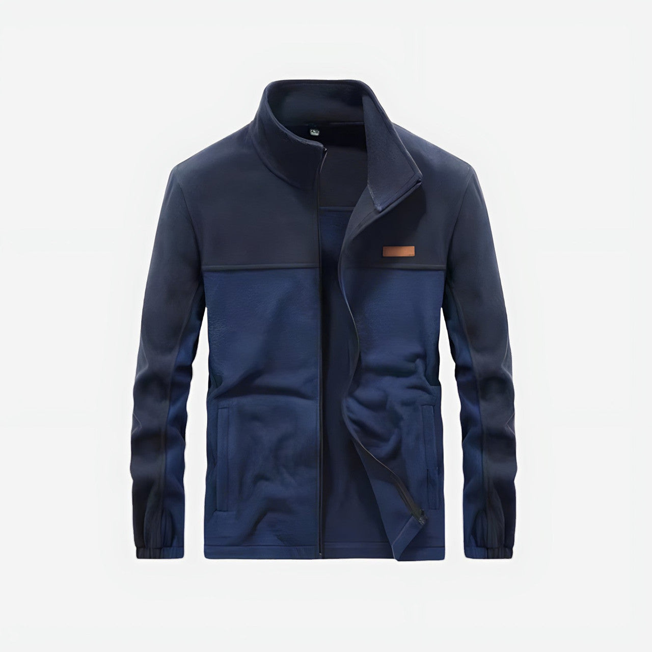 Fleecejacke Herren - Stehkragen - warme Outdoor-Jacke
