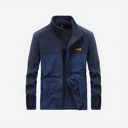 Fleecejacke Herren - Stehkragen - warme Outdoor-Jacke