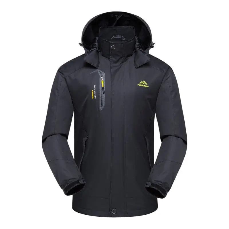 Regenjacke Herren - Wasserabweisend & Winddicht - Abnehmbare Kapuze