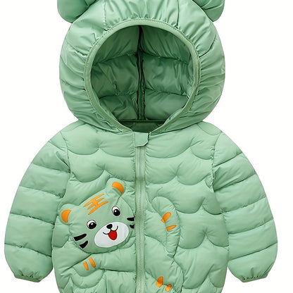 Winterjacke Kinder - Leicht Wattiert - Kapuze mit Öhrchen
