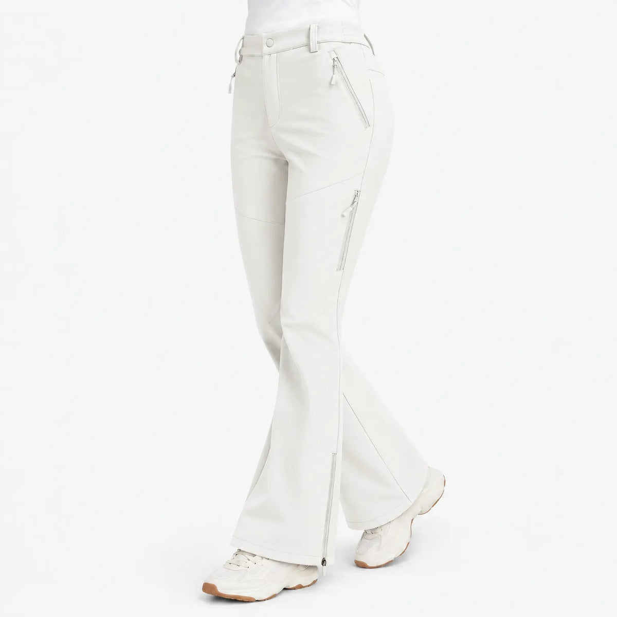 Skihose Damen Softshell Weiß