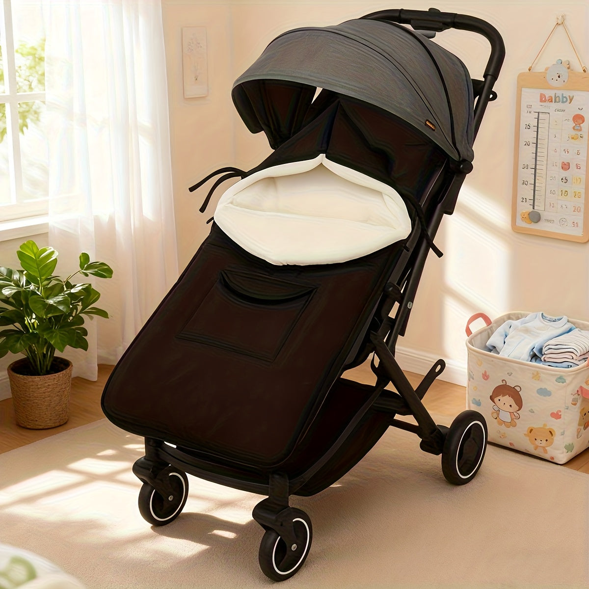 Fußsack Kinderwagen Winter - Dicke Anti-Tritt-Decke