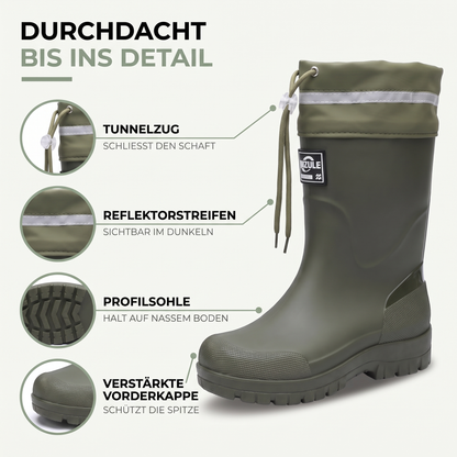 Gummistiefel Herren halbhoch wasserdicht