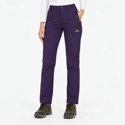Thermohose Damen Gefüttert in Dunkelviolett