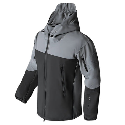 Softshelljacke Herren - Fleecefutter - Taktisches Design mit Kapuze