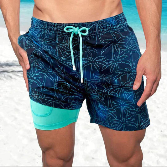 Herren Badeshorts - Schnelltrocknend - Mit Innenslip