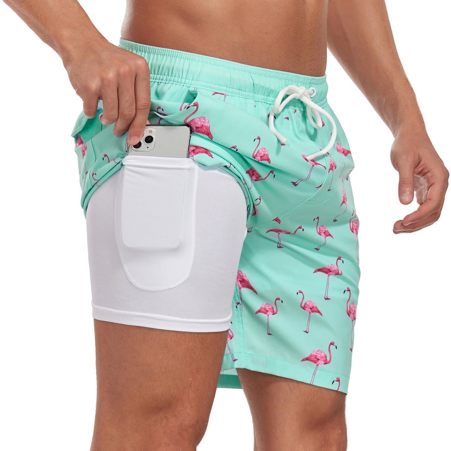 Herren Badeshorts - Schnelltrocknend - Mit Innenslip