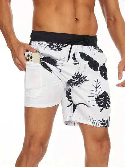 Herren Badeshorts - Schnelltrocknend - Mit Innenslip