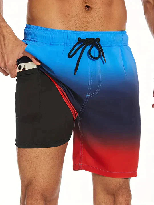 Herren Badeshorts - Schnelltrocknend - Mit Innenslip