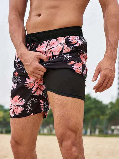 Herren Badeshorts - Schnelltrocknend - Mit Innenslip
