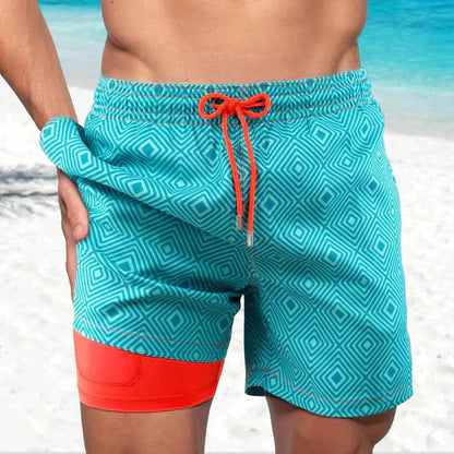 Herren Badeshorts - Schnelltrocknend - Mit Innenslip