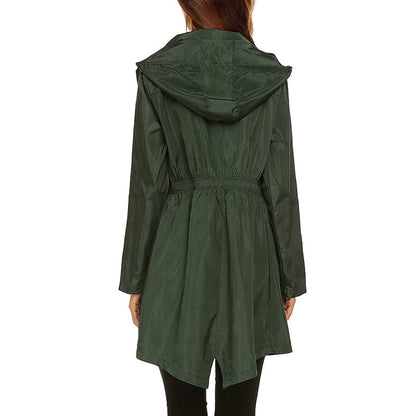 Regenjacke Damen - Wasserabweisend & Leicht - Tailliert mit Kapuze