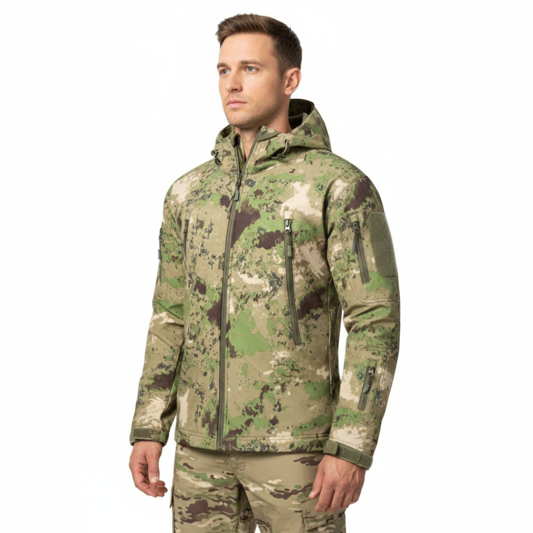 Softshelljacke Herren Camouflage - Jagdjacke - wasserdicht - winddicht