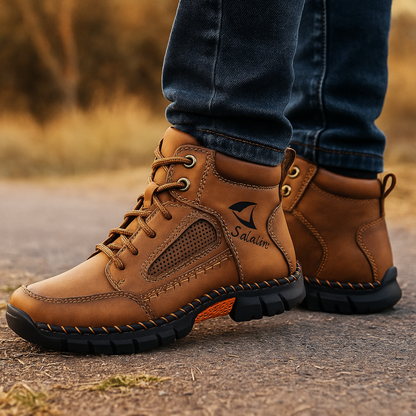 Boots Herren - Veganleder in Lederoptik - Wasserdicht