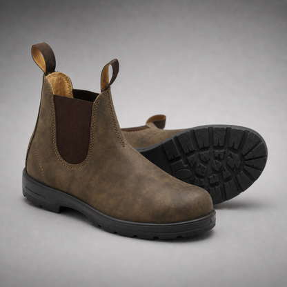 Chelsea Boots Herren - Slip-On - gepolstertes Fußbett