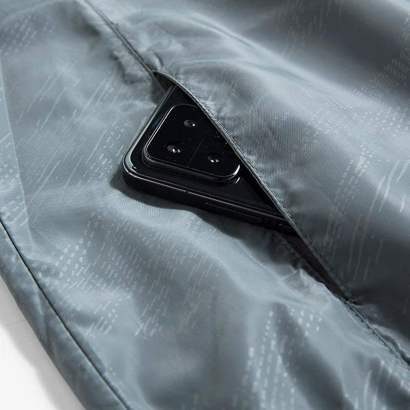 Übergangsjacke Herren - Wasserabweisender Windbreaker - Faltbar mit Packbeutel