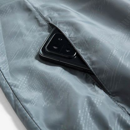 Übergangsjacke Herren - Wasserabweisender Windbreaker - Faltbar mit Packbeutel