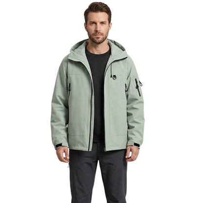 Wanderjacke Herren - Wasserdicht 5.000 mm - Fest sitzende Kapuze