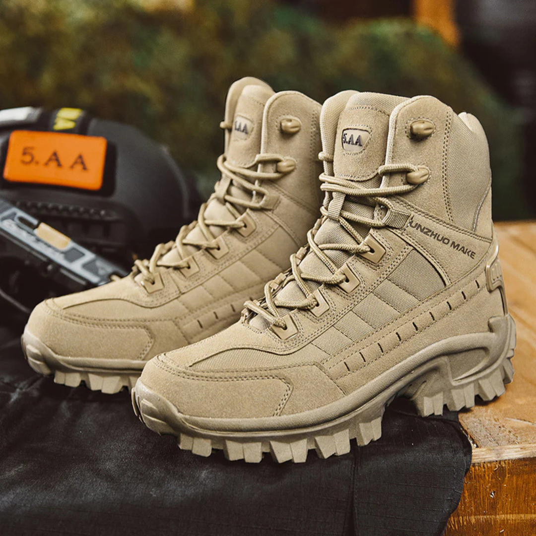 Wanderstiefel Herren im Tactical-Look - Seitenreißverschluss