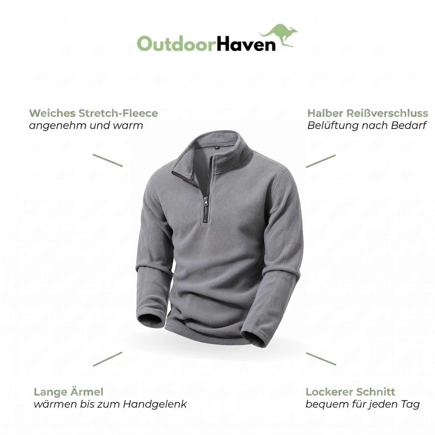 Troyer herren – Fleecepullover Herren