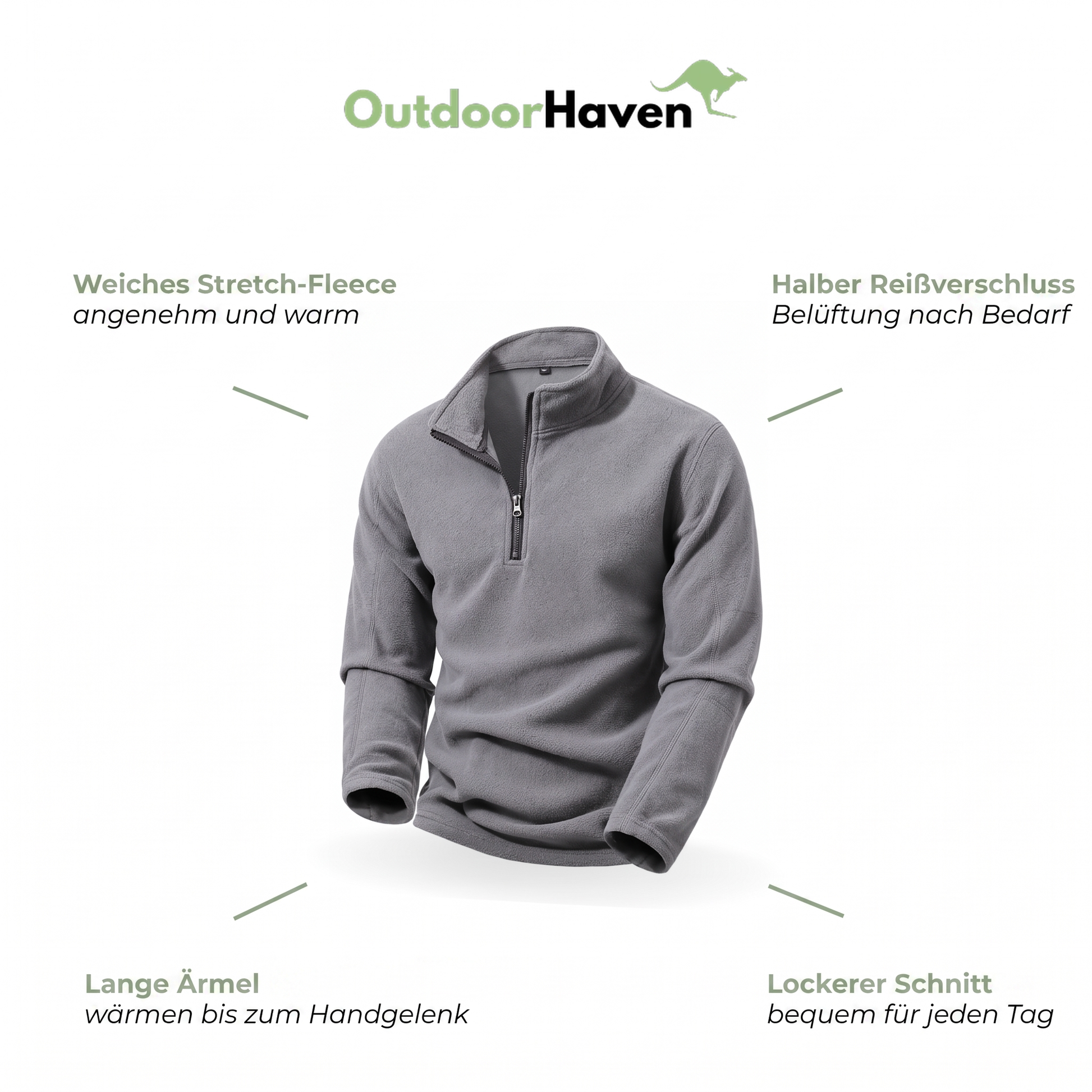 Troyer herren – Fleecepullover Herren