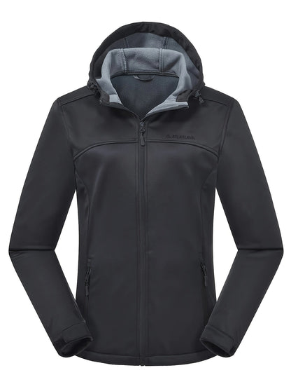 Softshelljacke Damen - Mit Fleecefutter - Verstellbare Kapuze