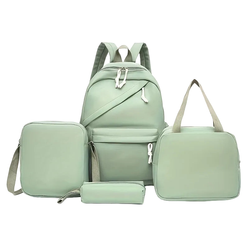 Schulrucksack für Mädchen - 4in1-Set - mit Federmäppchen