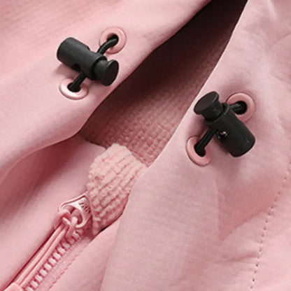 Softshelljacke Damen mit Kapuze - Wasserabweisend - Fleecefutter