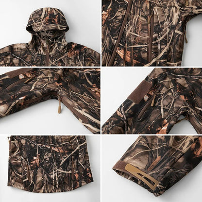 Softshelljacke Herren Camouflage - Jagdjacke - wasserdicht - winddicht