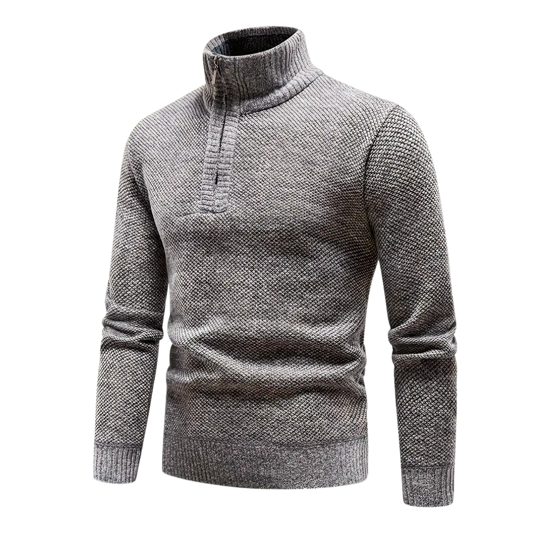 Strickpullover Herren - Fleecefutter - Thermo Winterpullover