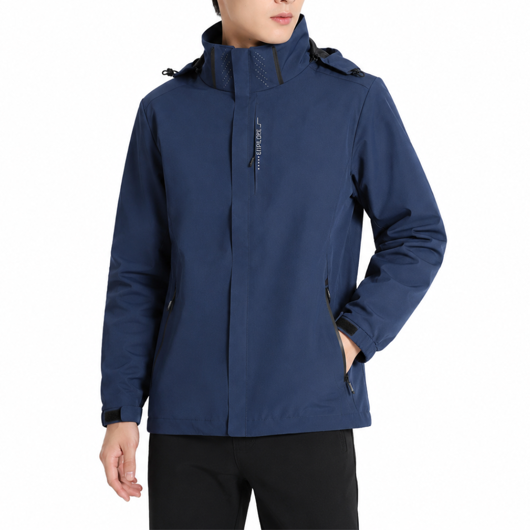 Fahrradjacke Damen - Wasserabweisend - Reflektierend mit Kapuze