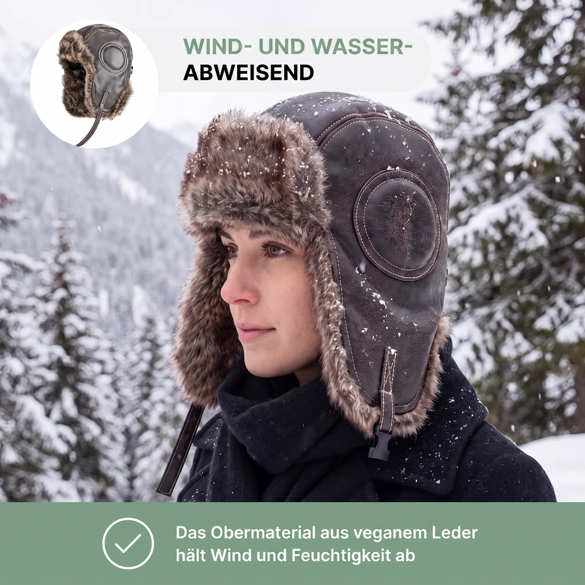 Trappermütze – Trappermütze mit Ohrenklappen