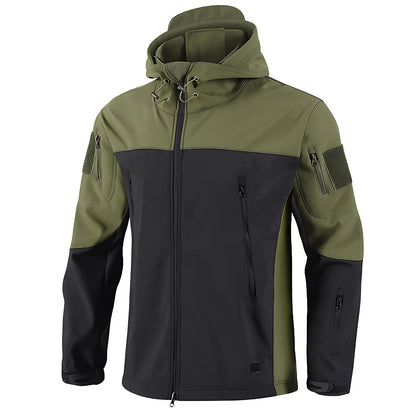 Softshelljacke Herren - Fleecefutter - Taktisches Design mit Kapuze