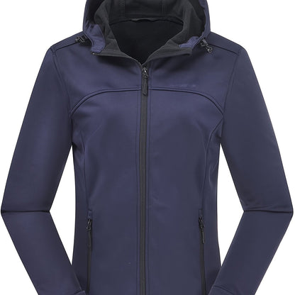 Softshelljacke Damen - Mit Fleecefutter - Verstellbare Kapuze