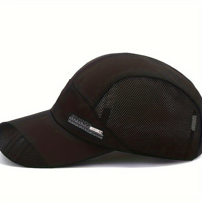 Herren-Sportcap mit Schirm - Schnelltrocknend - Mesh-Panels
