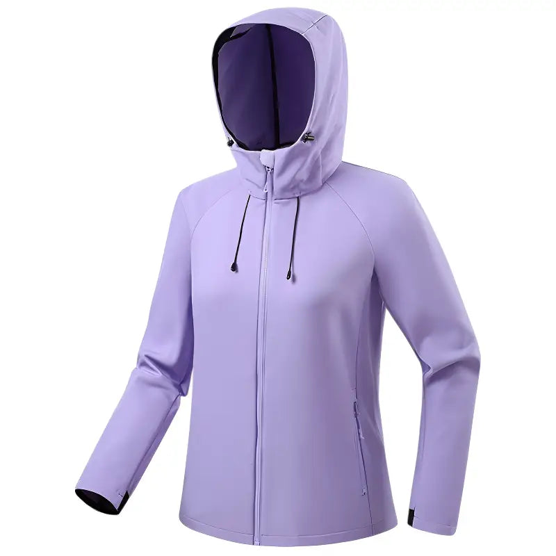 Softshelljacke Damen mit Kapuze - Wasserabweisend - Fleecefutter
