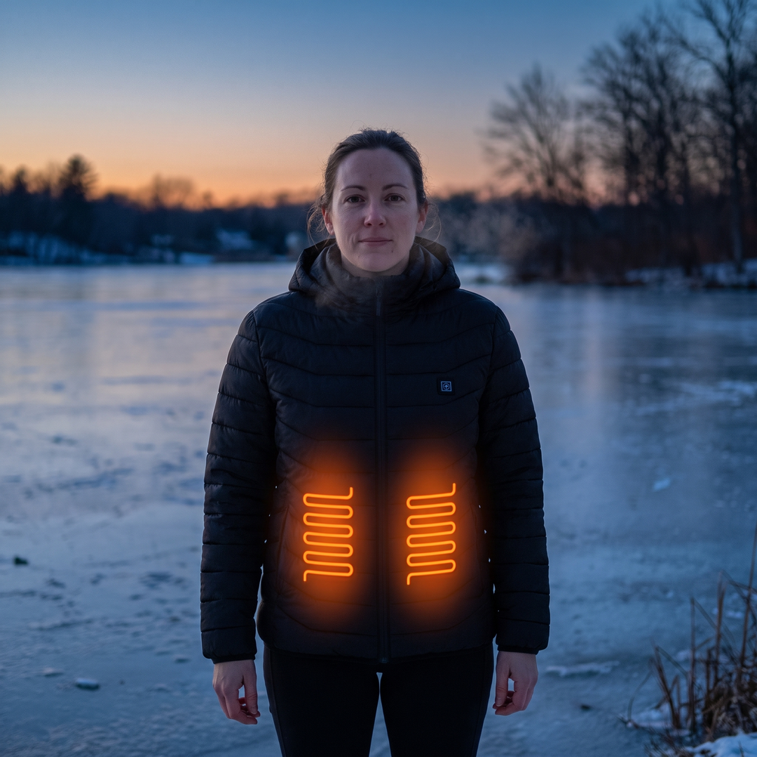 Beheizte Jacke – Damen am See
