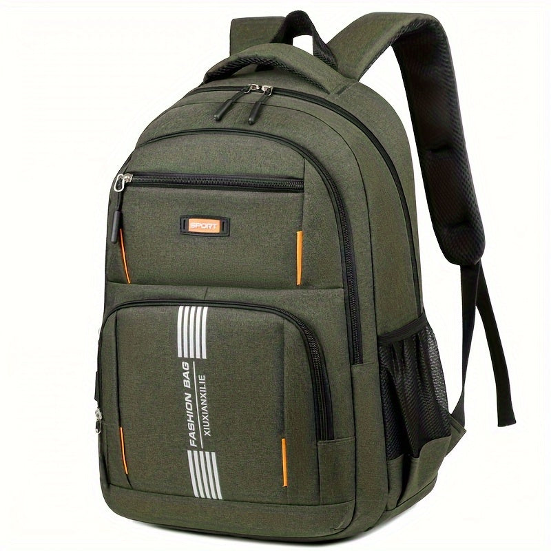 Schulrucksack für Herren - mehrere Fächer - Netzrücken