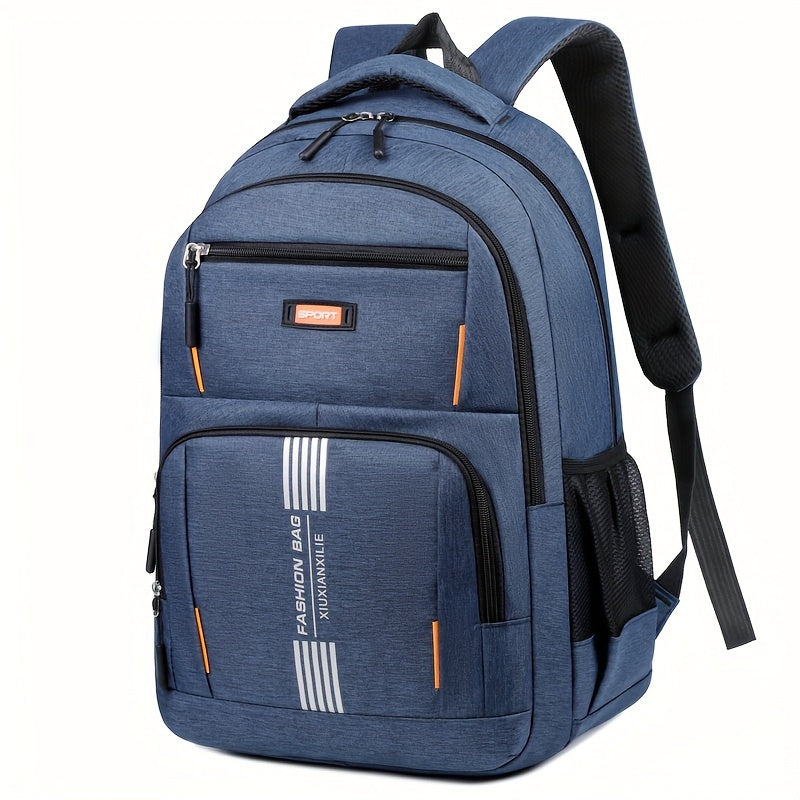 Schulrucksack für Herren - mehrere Fächer - Netzrücken
