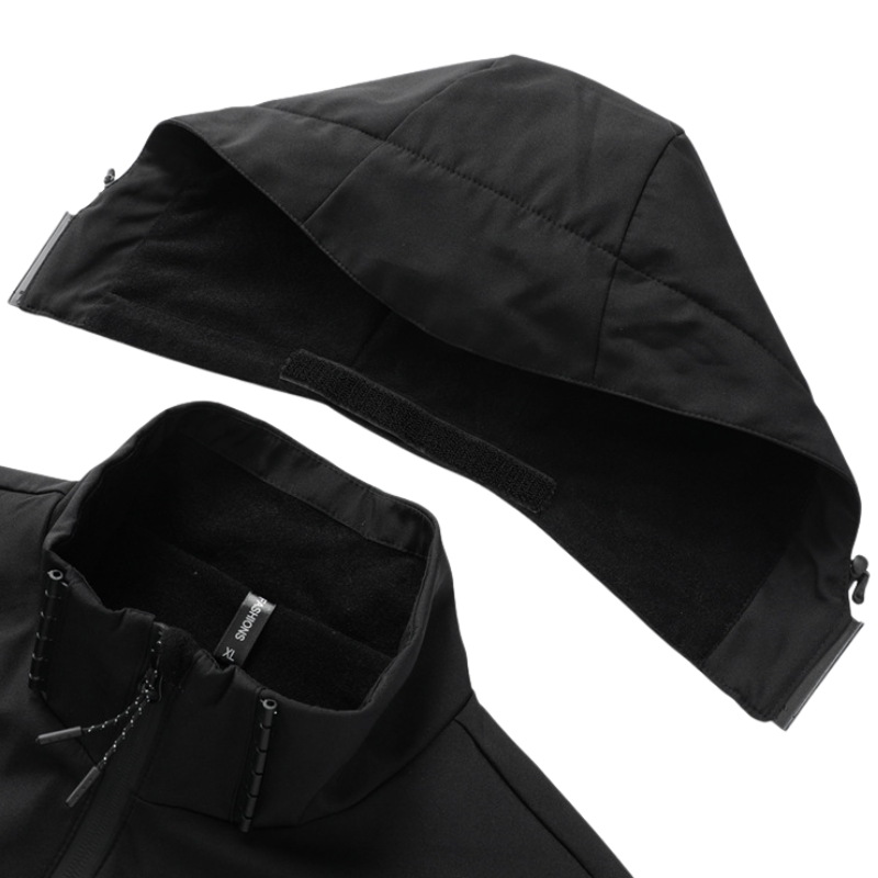Übergangsjacke Herren - Abnehmbare Kapuze - Fleecefutter