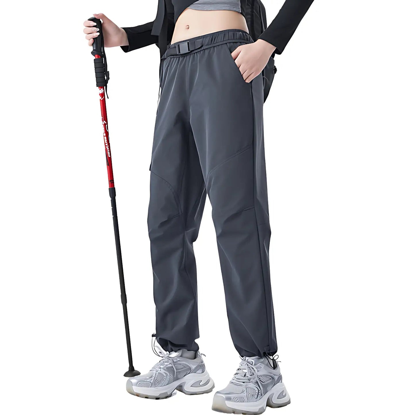 Wanderhose Damen - Wasserabweisend - Mit Gürtel und Saumkordel