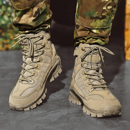 Wanderstiefel Herren im Tactical-Look - Seitenreißverschluss