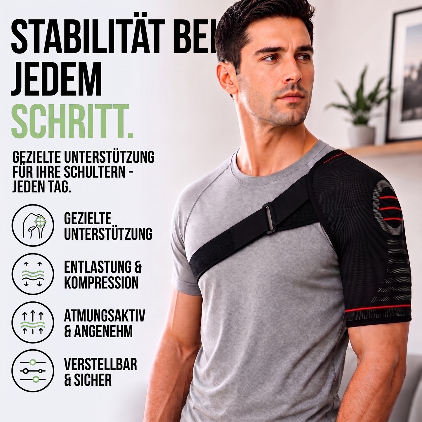 schulterbandage - Infografik