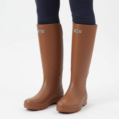 Regenstiefel Damen Kniehoch Wasserdicht & Rutschfest aus PVC